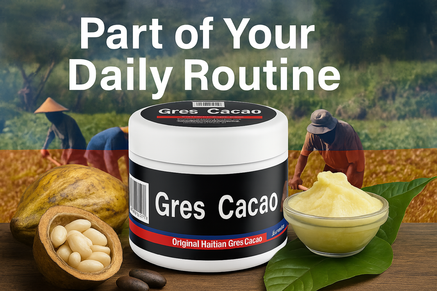 GRES CACAO – 2oz Organic Haitian Body Oil for Skin Hydration, Firmness & Confidence | Real Fama