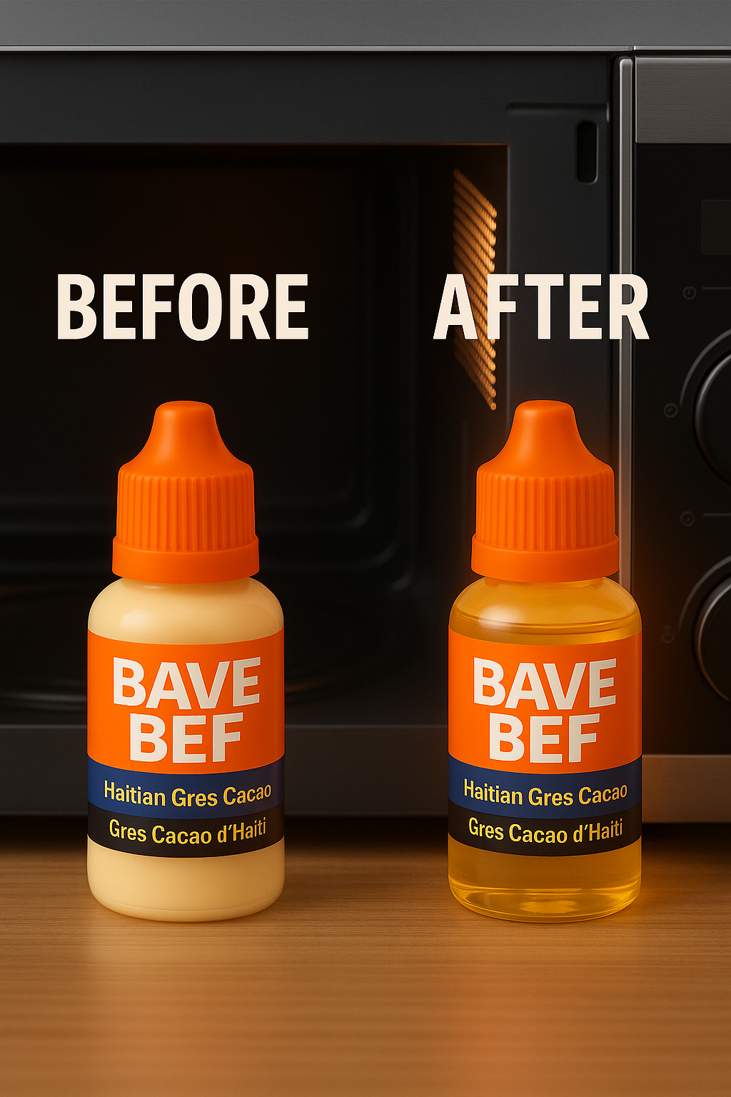 BAVE BEF Gres Cacao Oil – 30ml Haitian Blend for Skin, Firmness & Confidence Enhanced with Cow Jaw Bone Tradition