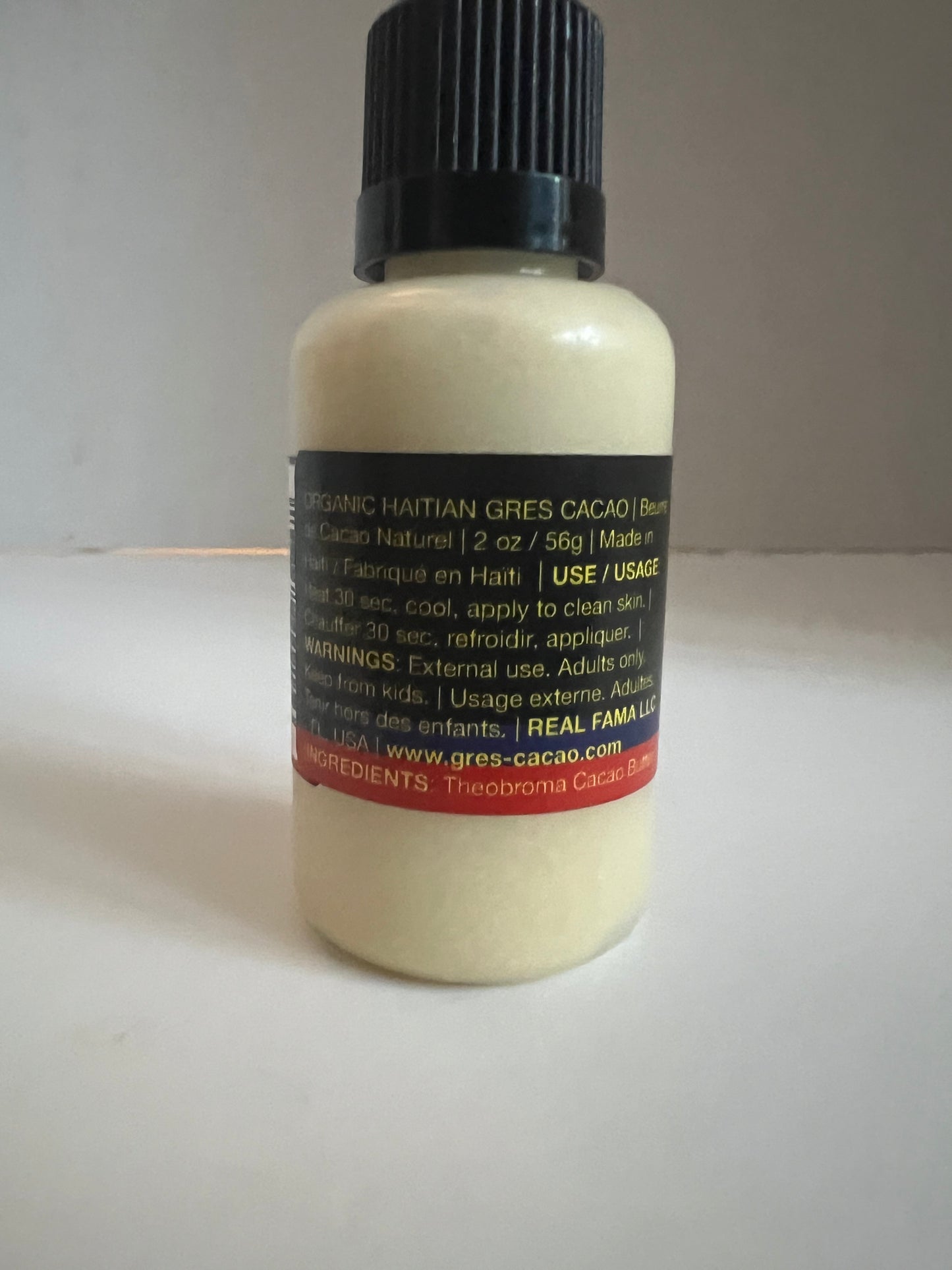 GRES CACAO – 1oz Organic Haitian Body Oil for Skin Hydration, Firmness & Confidence | Real Fama