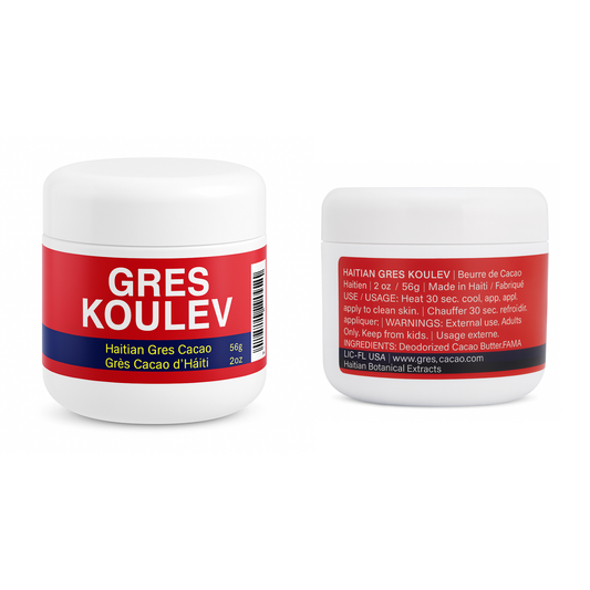 GRES CACAO + GRES KOULEV – 2oz Organic Haitian Body Oil Duo for Skin Hydration, Firmness & Daily Confidence | Real Fama