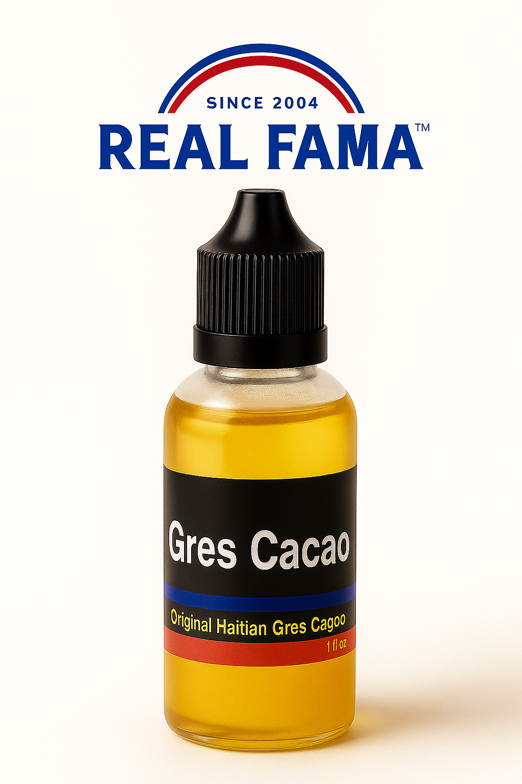 GRES CACAO – 1oz Organic Haitian Body Oil for Skin Hydration, Firmness & Confidence | Real Fama
